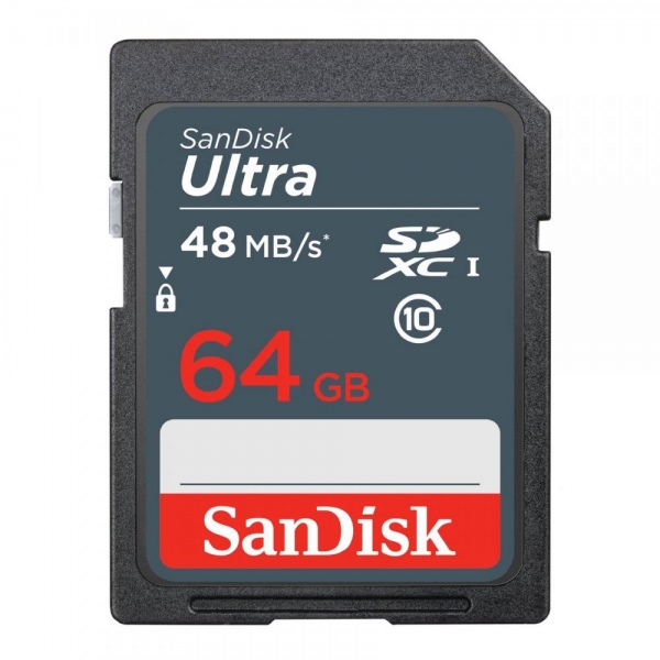 SanDisk Ultra 64GB 48MBs  Tarjeta SD