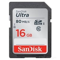 SanDisk Ultra 16GB 80MBs  Tarjeta SD
