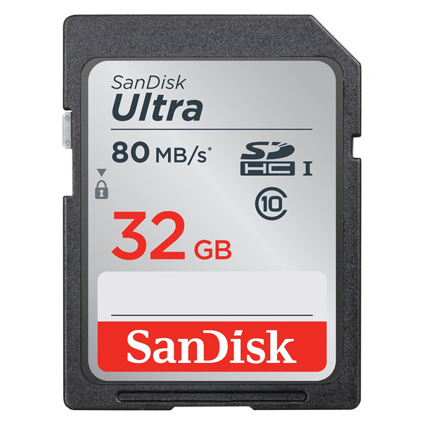 SanDisk Ultra 32GB 80MBs  Tarjeta SD
