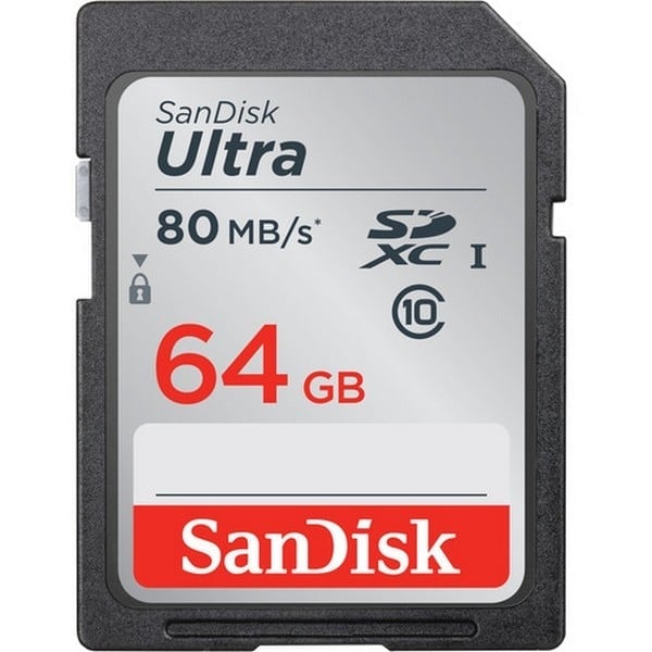 SanDisk Ultra 64GB 80MBs  Tarjeta SD