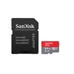 SanDisk Ultra 64GB 100MBs cadap  Tarjeta microSD