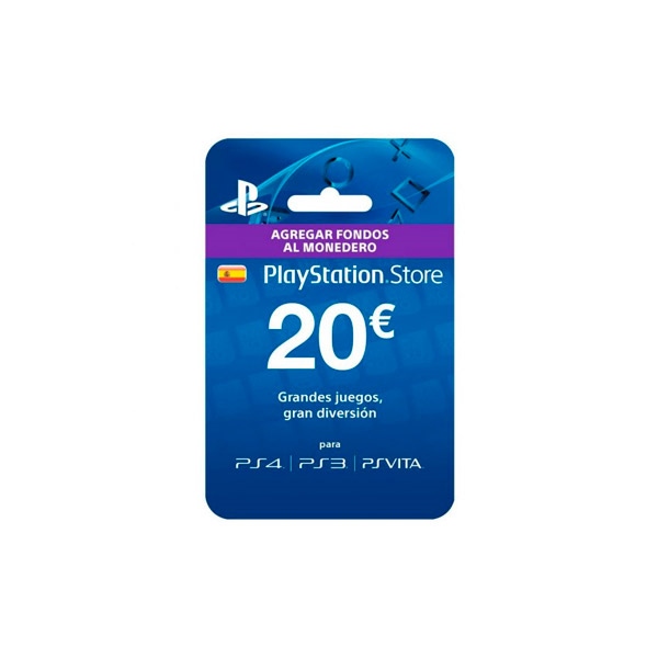 Sony Tarjeta Monedero PS Store 20  Accesorio