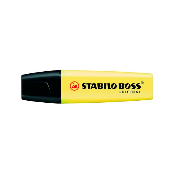 Marcador Fluorescente Stabilo Boss color Amarillo Cremoso