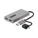 StarTechcom Adaptador Convertidor USB 30 a 2 Pantallas HDMI WindowsMac
