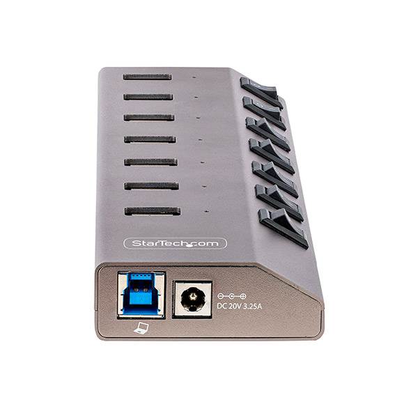 StarTechcom Hub Concentrador USBC de 7 Puertos con Interruptores