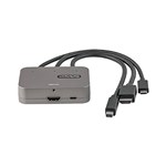 StarTechcom Adaptador Mini DisplayPort USBC o HDMI a HDMI 4K 60Hz HDR
