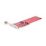 StarTechcom Tarjeta Adaptadora PCIe x8x16 a 2x SSDs M2 NVMe AHCI
