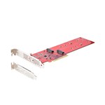 StarTechcom Tarjeta Adaptadora PCIe x8x16 a 2x SSDs M2 NVMe AHCI