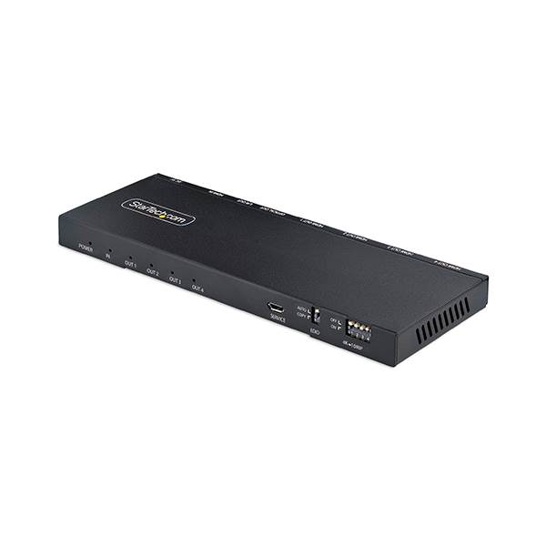 StarTechcom Splitter HDMI de 4 Puertos 4K 60Hz Escalador Incorporado