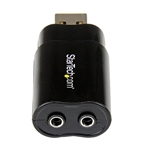 Startech Adaptador Sonido USB Externo  Tarjeta de Sonido