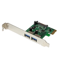 Startech PCIE 2 x USB 30 UASP con alimentación  Adaptador