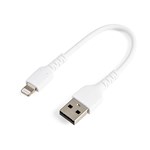 StarTechcom Cable USBA a Lightning Resistente de 15 cm  Color Blanco