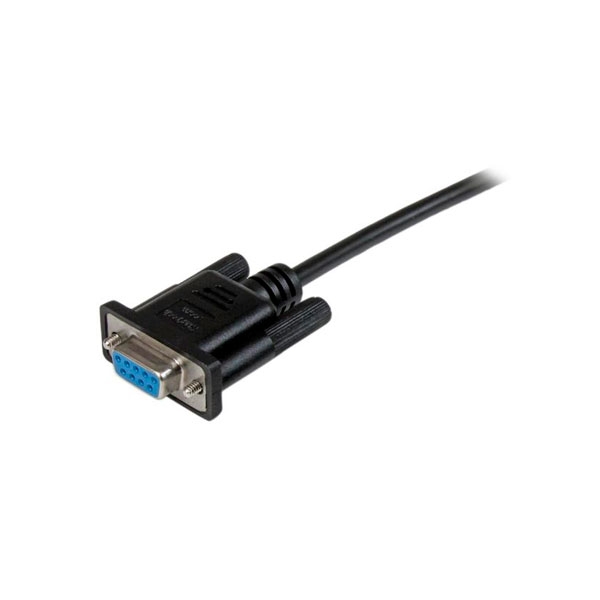 StarTechcom 1m Black DB9 RS232 Serial Null Modem Cable FF
