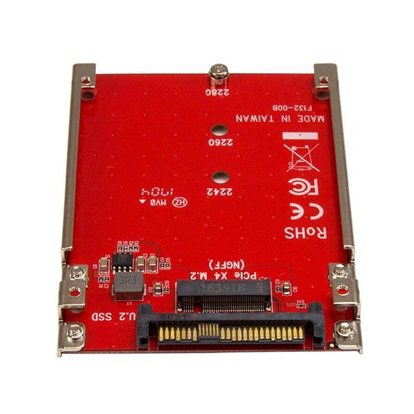 StarTechcom Tarjeta Adaptador PCI Express M2 a U2 para SSD NVMe M2
