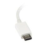 StarTechcom Cable Adaptador Micro USB a USB OTG Blanco de 1