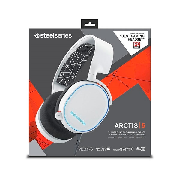 Steelseries Arctis 5 blanco 2019  Auricular