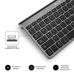 Subblim Wireless Bluetooth Pure Compact Grey  Teclado
