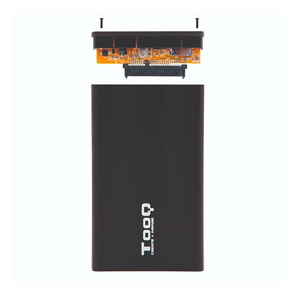 Tooq TQE2510B 25 SATA USB 20 Negra  Caja HDD