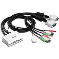 Trendnet TK214i 2 PC DVI USB  Audio  KVM