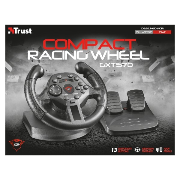 Trust GXT570 Kengo Compact Vibration Racing Wheel  Volante