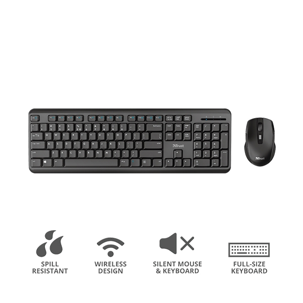 Trust TKM350 wireless  Kit de teclado y ratón