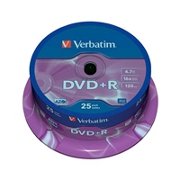Verbatim DVDR Pack 25u  47GB  DVD