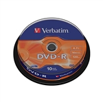 Verbatim DVDR 16x Advanced AZO Bobina 10u 47GB DVD