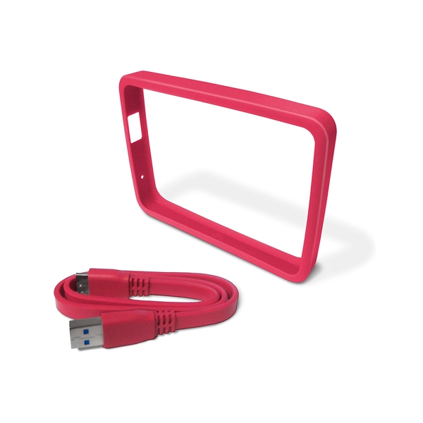 WD GRIP Pack Fucsia Bumper  Cable USB 30 para HDD Externo