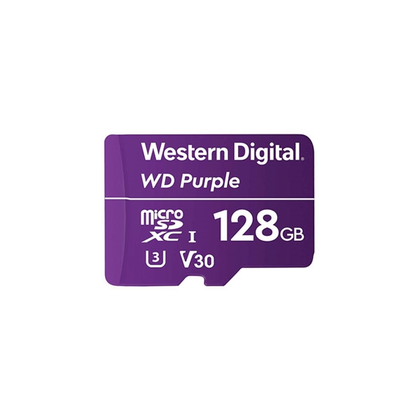 WD Purple 128GB   Tarjeta MicroSD para videovigilancia