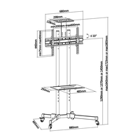 Aisens FT70TE035  3770 hasta 50kg  Soporte de Pie Inclinable