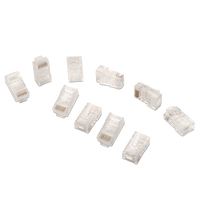Aisens 10 unidades Conector RJ45 CAT6 CAT5E CAT5 tipo 8p8c UTP AWG24 A1390297