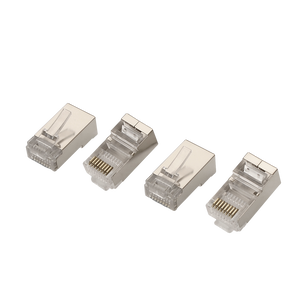 Aisens 10 unidades Conector RJ45 CAT6 CAT5E CAT5 tipo 8p8c FTP AWG24 A1390298