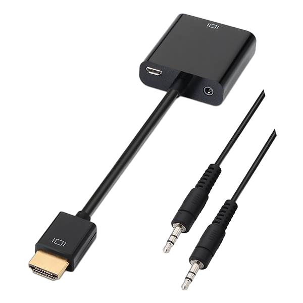 Aisens A1220126 HDMI Macho VGA Hembra Jack 3 Adaptador Aisens A1220126 HDMI Macho VGA Hembra Jack 3 Adaptador