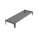 Approx Elevador Monitor Mesa Cristal Negro - Soporte