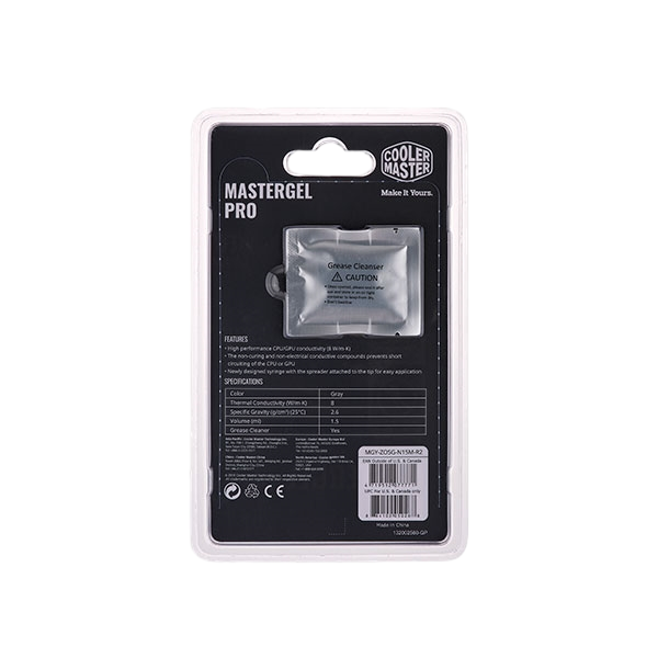 Cooler Master MasterGel PRO v2 Pasta térmica Cooler Master MasterGel PRO v2 Pasta térmica