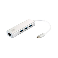 Level One USBC Gigabit Ethernet RJ45 HUB  Adaptador