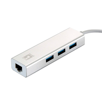 Level One USBC Gigabit Ethernet RJ45 HUB  Adaptador