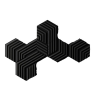 Corsair Wave Panels Starter Set 6 unidades Espuma tratamiento acustico color negro  Accesorio