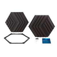 Corsair Wave Panels Starter Set 6 unidades Espuma tratamiento acustico color negro  Accesorio