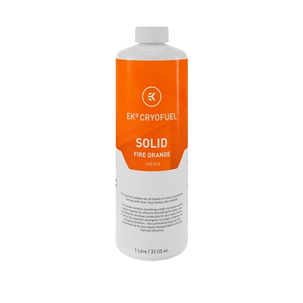 EKWB EKCryoFuel Solid Premezclado Fire Orange 1000ml Líquido EKWB EKCryoFuel Solid Premezclado Fire Orange 1000ml Líquido