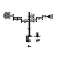 Equip para 3 Monitores hasta 27 pinza para mesa Soporte Equip para 3 Monitores hasta 27 pinza para mesa Soporte