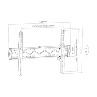 EQUIP para TV 37 a 70 inclinable Vesa 400  Soporte TV