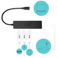 ITec USBC a 3 usb 30  GBLAN  Dock