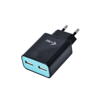 ITec USB Power Charger 2 Ports Negra  Adaptador