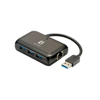 Level One USB a RJ45 101001000 HUB USB 30 Adaptador Level One USB a RJ45 101001000 HUB USB 30 Adaptador