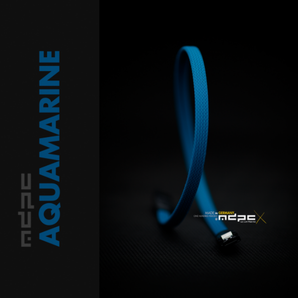 MDPCX Azul Agua MK2 1m  Funda de cable SATA MDPCX Azul Agua MK2 1m  Funda de cable SATA