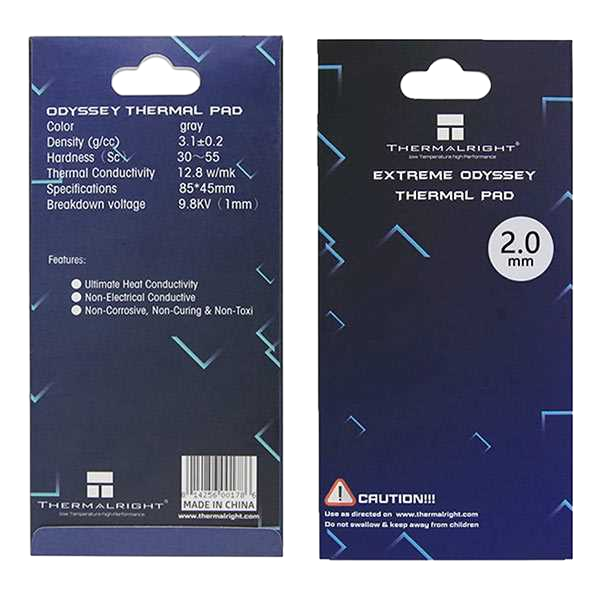 Arctic 120 x 20 x 05 mm pack de 2 Thermal pad Arctic 120 x 20 x 05 mm pack de 2 Thermal pad