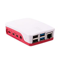 Raspberry Pi 4 Caja rojo blanco Caja Raspberry Pi 4 Caja rojo blanco Caja