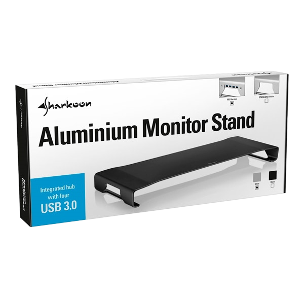 Sharkoon Aluminium Monitor Stand PRO Negro hub Accesorio Sharkoon Aluminium Monitor Stand PRO Negro hub Accesorio