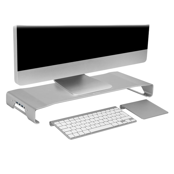 Sharkoon Aluminium Monitor Stand PRO Plata hub Accesorio Sharkoon Aluminium Monitor Stand PRO Plata hub Accesorio